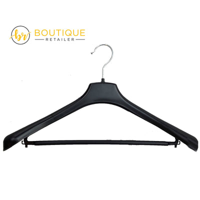 3pcs SUIT HANGER Jacket Pants Clothing Coat Non Slip Broad Shoulder Tube Holder