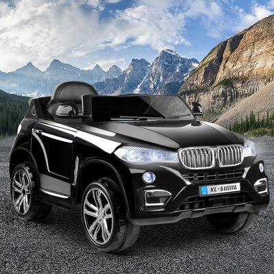 Rigo Kids Electric Ride On Car SUV BMW-Inspired X5 Toy Cars Remote 6V Black