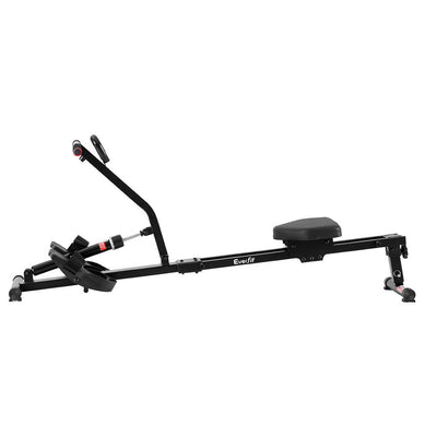 Everfit Hydraulic Rowing Machine Rower 12 Levels Resistance Exercise Fitness Gym Cardio