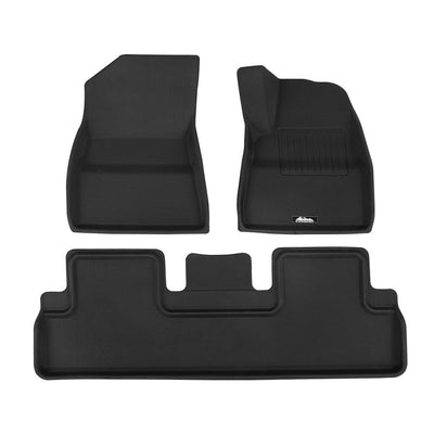 Weisshorn Car Rubber Floor Mats Compatible for Tesla Model 3 Front Rear