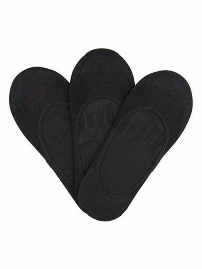 3pk SKECHERS Performance Mens No Show Ankle Socks Liner - Black - Size 10-13
