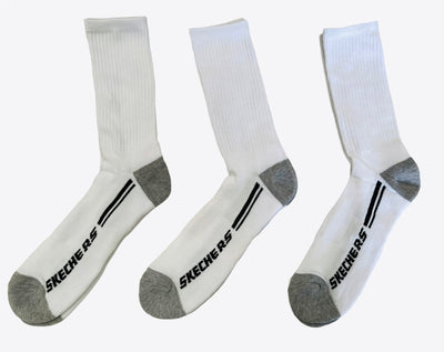 Skechers Sport 3 Pairs Mens Socks - White