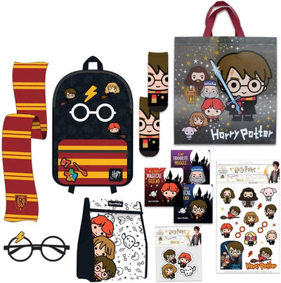 Harry Potter Charm Showbag Backack Scarf Cooler Bag Socks Stickers and More