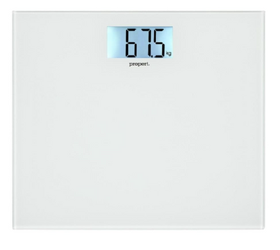 Propert 150kg Glass Digital Bathroom Scales - White