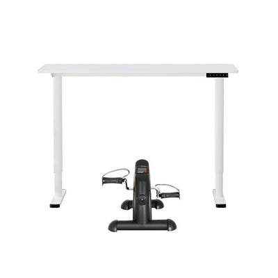 Artiss 120cm Electric Standing Desk with Mini Peal Exercise Bike Home Office