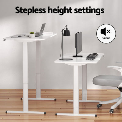 Artiss 120cm Electric Standing Desk with Mini Peal Exercise Bike Home Office