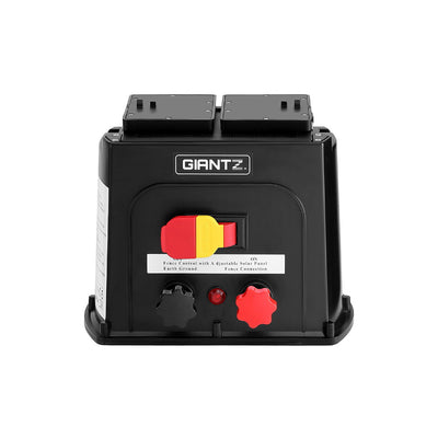 Giantz 3km Electric Fence Energiser PET Solar Energizer 0.1J