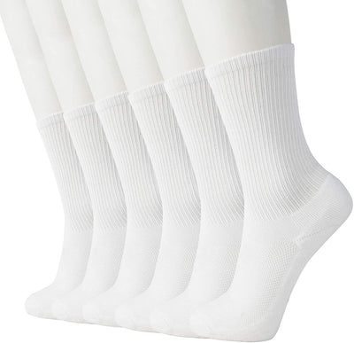 6 Pairs Bamboo Socks Unisex Premium Fiber Sock Super Soft Crew Tennis Sox