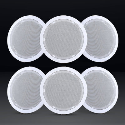 Giantz 6 Inch Ceiling Speakers In Wall Speaker Home Audio Stereos Tweeter 6pcs