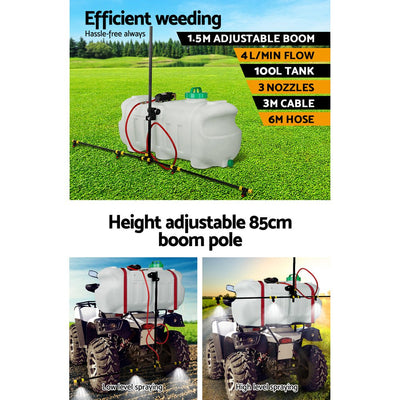 Giantz Weed Sprayer 100L 1.5M Boom Garden Spray