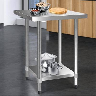 Cefito 760x760mm Stainless Steel Kitchen Bench 430