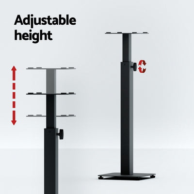 Alpha Speaker Stand 70-117cm Adjustable Height 2pcs