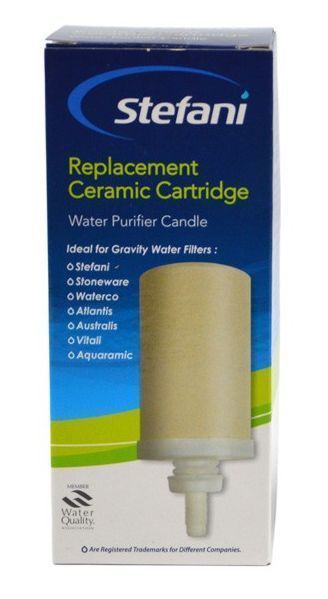 STEFANI Replacement Ceramic Water Filter Cartridge Purifier Candle Natural