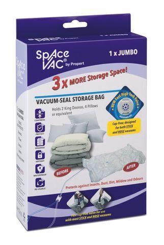 Space Vac Vacuum Storage Bag Seal Compressing Organizer Clothes - Jumbo