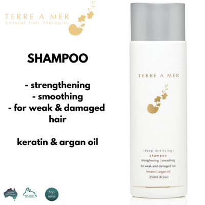 TERRE A MER Deep Fortifying Keratin Hair Shampoo Strengthening Smoothing 250ml