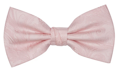 Premium Tapestry Bow Tie Floral Paisley - Pink