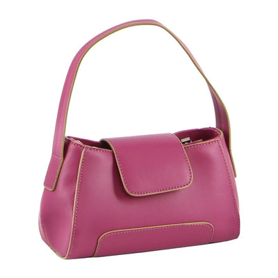 Milleni Mini Fashion Handbag Tote Bag in Magenta
