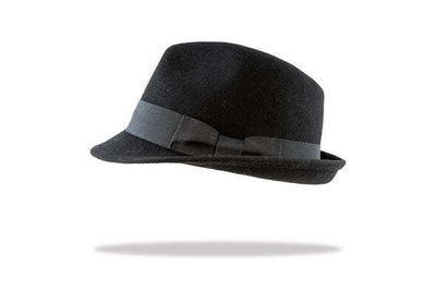 100% Wool Stingy Trilby Felt Hat Fedora Trilby Formal Jazz - Black