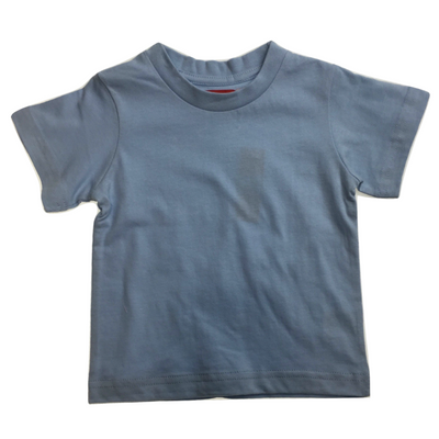 TODDLER PLAIN T SHIRT 100% COTTON Basic Blank Tee Top Teen Teenager Crew Kids