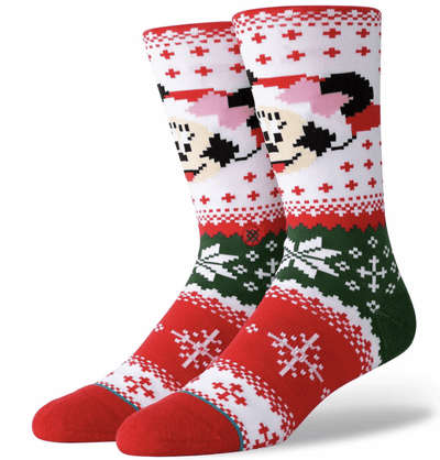 Stance Mens Disney Christmas Crew Socks Xmas Christmas - Minnie Claus