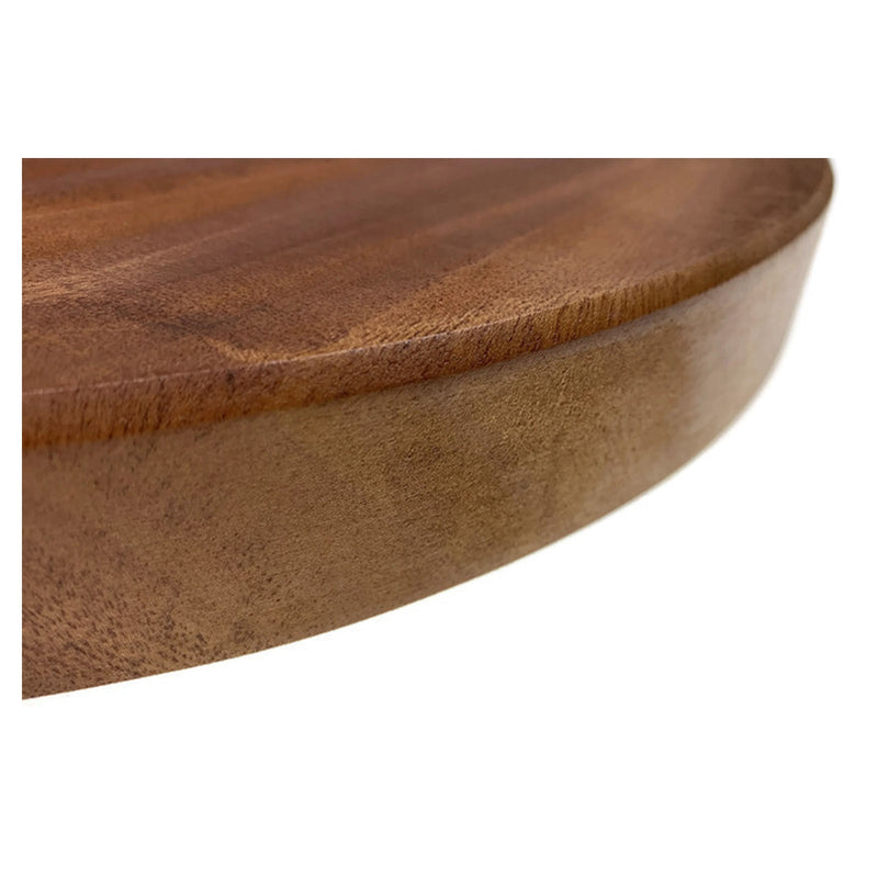 39cm Hard Wood Hygienic Round Cutting Wooden Chopping Board Natural Kitchen