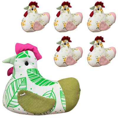 6x Chicken Doorstop Home/Office Weighted Door Stopper in Assorted Colours