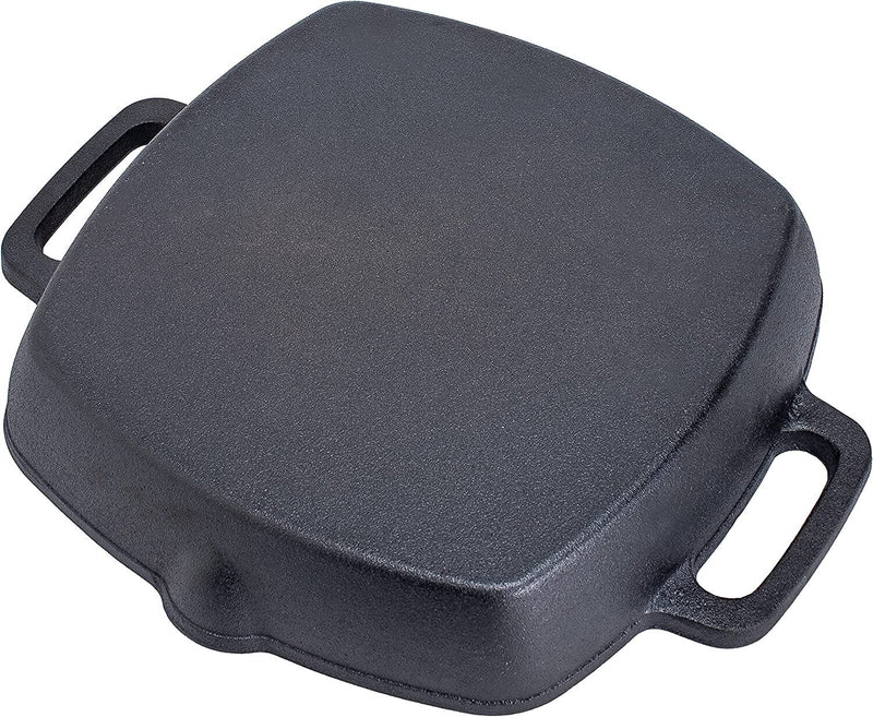 Cast Iron Square Grill Pan Steak Frying Gas Induction Cooker Wok