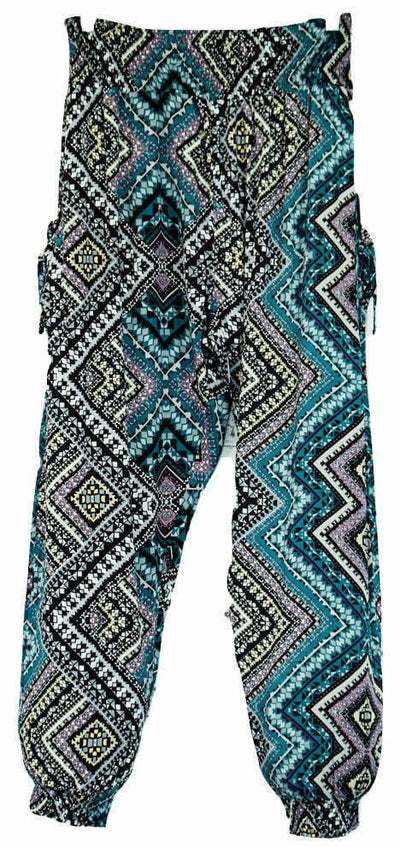 Womens PLUS KING SIZE HAREM PANTS Baggy Yoga Travel Trousers Bohemian - Gem - 22