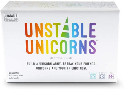 Unstable Unicorn Card Game - Party Home Fun - Basic 2nd Ed Updated Second Edition NEW 