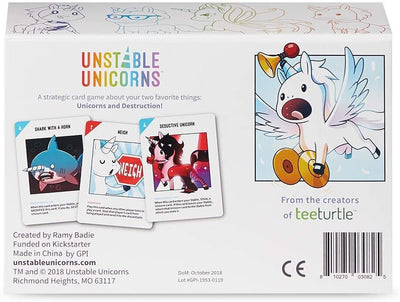 Unstable Unicorn Card Game - Party Home Fun - Basic 2nd Ed Updated Second Edition NEW 