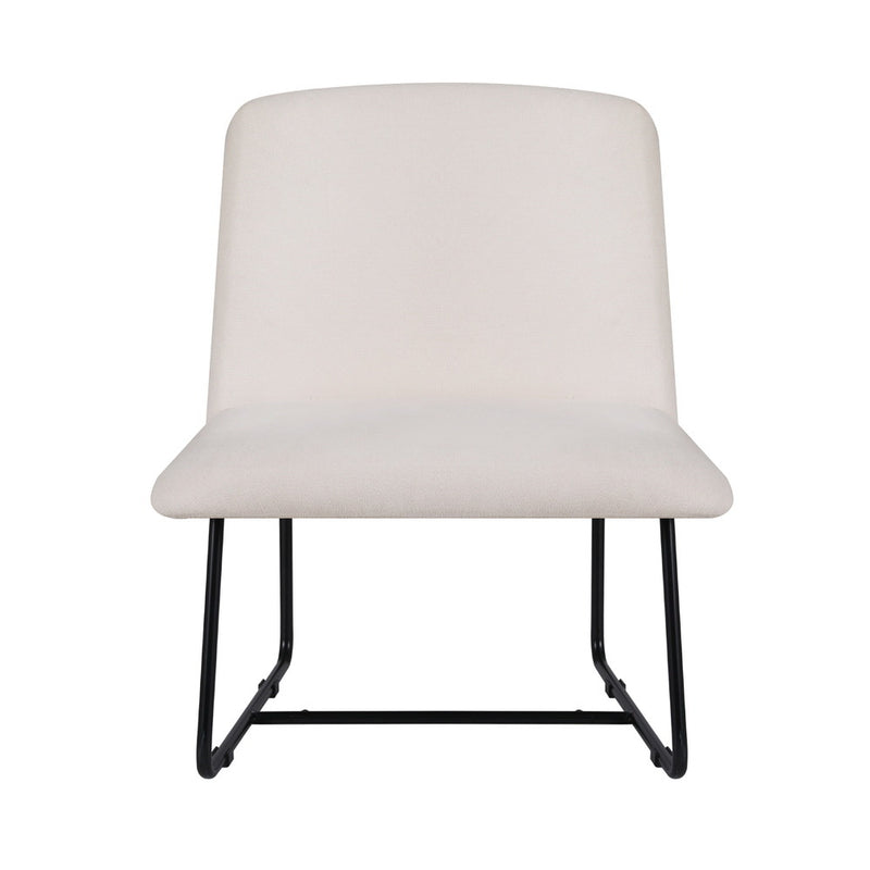 Artiss Accent Chair Armchair Cross Leg Beige