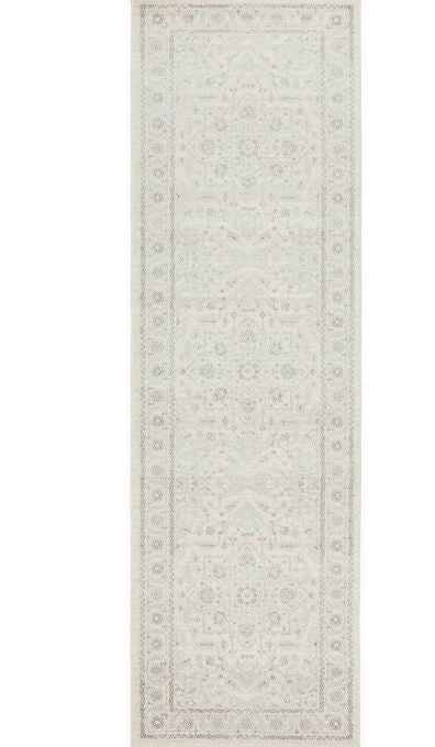 Evoke 261 White Runner by Rug Culture -500X80CM - RUNNER