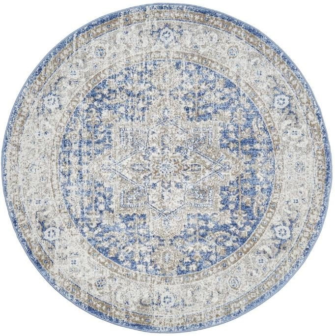 Mayfair Hugo Ocean Round by Rug Culture-200X200CM - ROUND