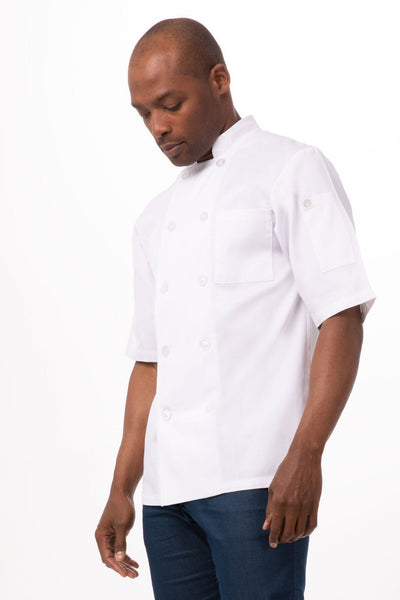 Volnay Men's White L Chef Jacket by Chef Works