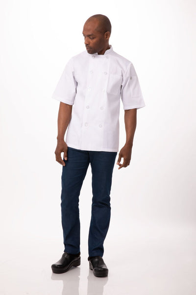 Volnay Men's White L Chef Jacket by Chef Works