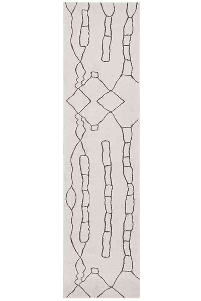 Paradise Runner Amy Grey by Rug Culture - 400X80CM - RUNNER