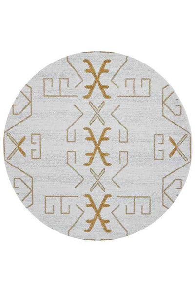 Paradise Round Cala Gold by Rug Culture - 200X200CM - ROUND