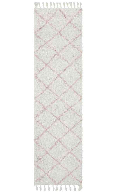 Saffron 22 Pink Runner by Rug Culture - 200X80CM RUNNER
