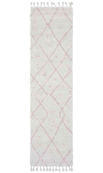 Saffron 44 Pink Runner by Rug Culture - 400X80CM - RUNNER