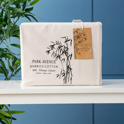 Bamboo Cotton 500 Thread Count Dove Sheet Sets by Park Avenue Queen