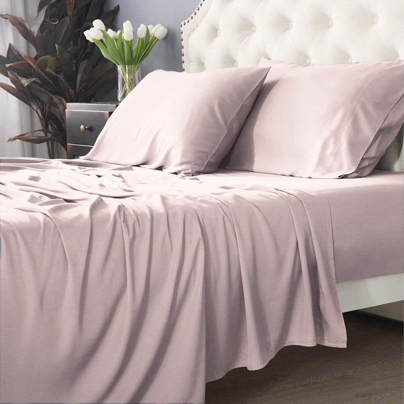 Bamboo Cotton 500 TC Peach Sheet Set by Park Avenue Long Single