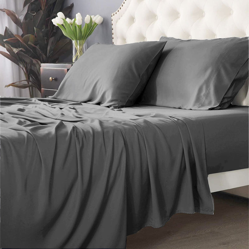 Bamboo Cotton 500 TC Charcoal Sheet Set by Park Avenue Split King