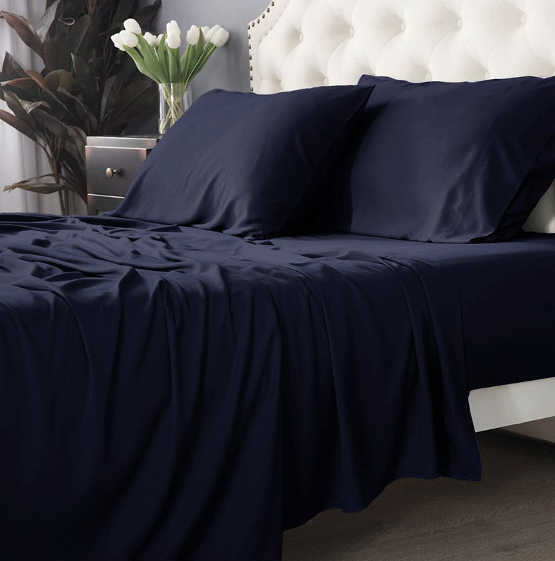 Bamboo Cotton 500 TC Indigo Sheet Set by Park Avenue Split King