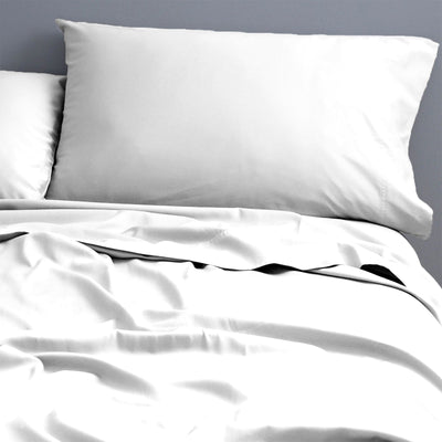 Natural Cotton 500 Thread Count White Sheet Set by Park Avenue Double