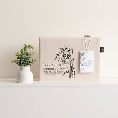 Bamboo Cotton 500 Thread Count Dove Combo Set by Park Avenue Double