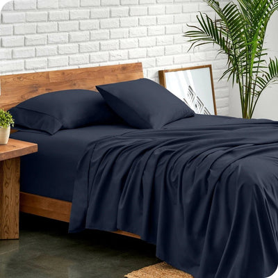 Ddecor Home 1500 Thread count Premium Cotton Blend Indigo Queen Sheet Set by Ddecor Home