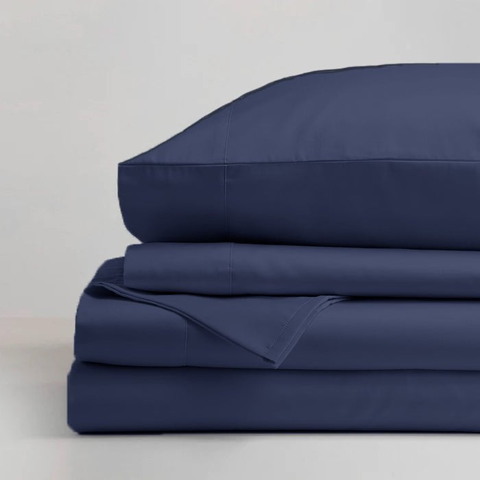 Ddecor Home 1500 Thread count Premium Cotton Blend Indigo Queen Sheet Set by Ddecor Home