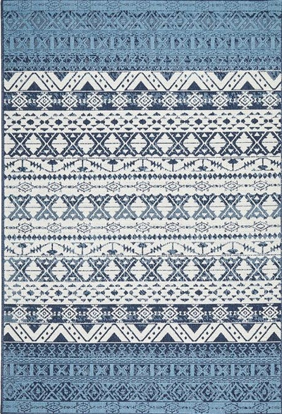 Seaside 3333 White Blue by Rug Culture-220X150CM - RECTANGLE