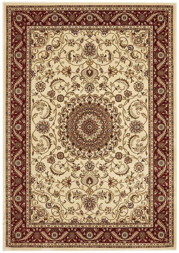 Sydney 9 Ivory Red Runner by Rug Culture - 300X80CM - RUNNER