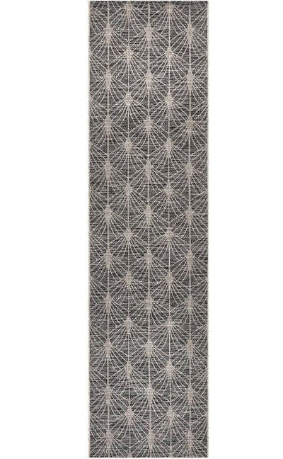 Terrace 5502 Black Runner by Rug Culture-400X80CM - RUNNER